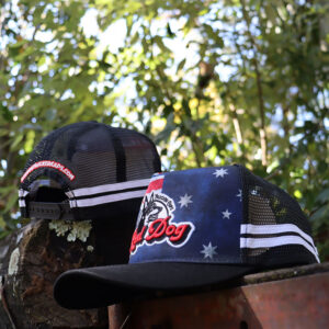Red Dog Aussie Spirit Trucker Cap Australian flag design